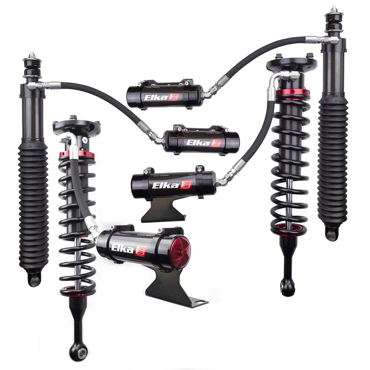 07-21 Tundra Elka 2.5 RESERVOIR FRONT & REAR SHOCKS KIT 90264