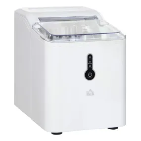 12kg Ice Maker Machine | Counter Top Cube | Home Drink Equipment | 1.5L Self Clean Function w/ Basket Freestanding Kitchen Office Dining-White