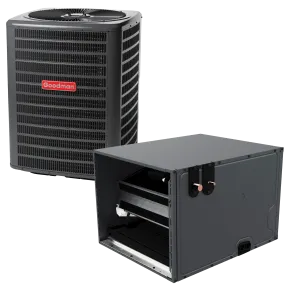 1.5 Ton 14.3 SEER2 R-32 Goodman Multi-family Air Conditioner   Horizontal Coil 22" Width 17.5" Height Upflow/Downflow Installation