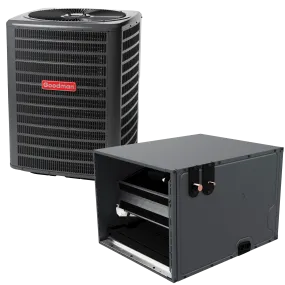 1.5 Ton 14.3 SEER2 R-32 Goodman Multi-family Air Conditioner   Horizontal Coil 26" Width 17.5" Height Upflow/Downflow Installation