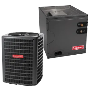 1.5 Ton 14.3 SEER2 R-32 Goodman Multi-family Air Conditioner   Vertical Coil 17.5" Width 22" Height Upflow/Downflow Installation