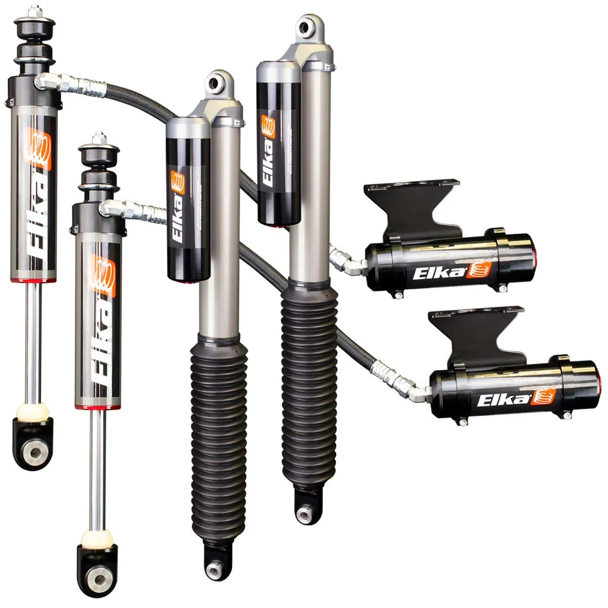 17-19 F250 Elka 2.5 RESERVOIR FRONT & REAR SHOCKS KIT 90082