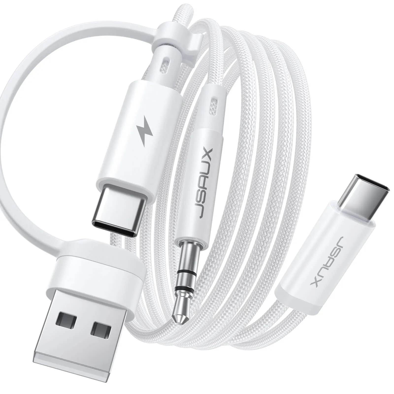 2-in-1 USB C to 3.5mm Headphone and Charger Cable