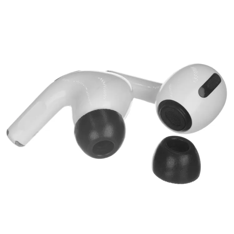 2 PCS Earbuds Memory Foam Ear Caps For TWS Airpods Pro,Size:  Medium Black