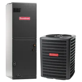 2 Ton Goodman up to 15.2 SEER2 High-Efficiency Multi-Position Multi-Speed ECM Air Handler with TXV Central Air Conditioner Heat Pump System