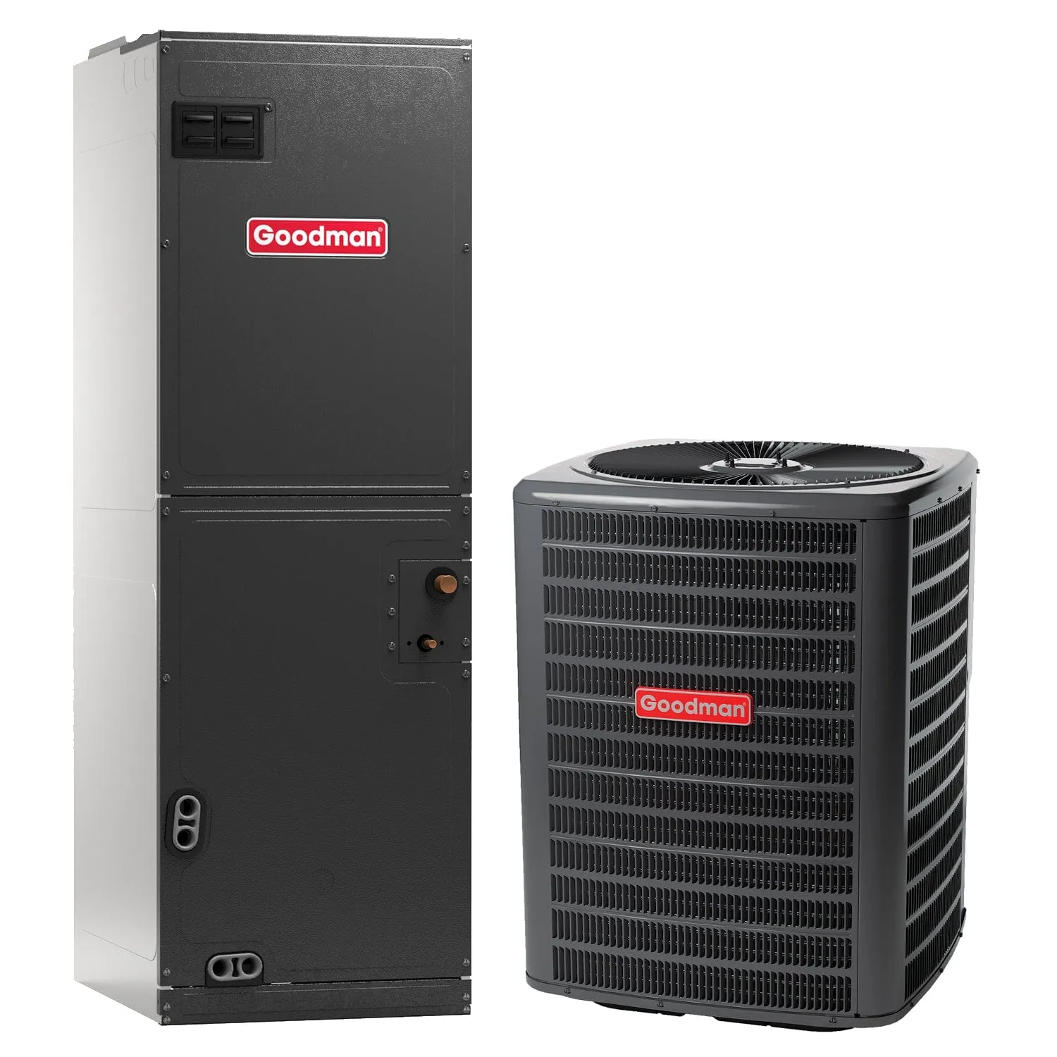 3 Ton Goodman up to 15.2 SEER2 High-Efficiency Multi-Position Multi-Speed ECM Air Handler with TXV Central Air Conditioner Heat Pump System