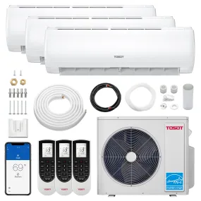 30,000 BTU Tri-Zone Mini Split Air Conditioner - Heat Pump