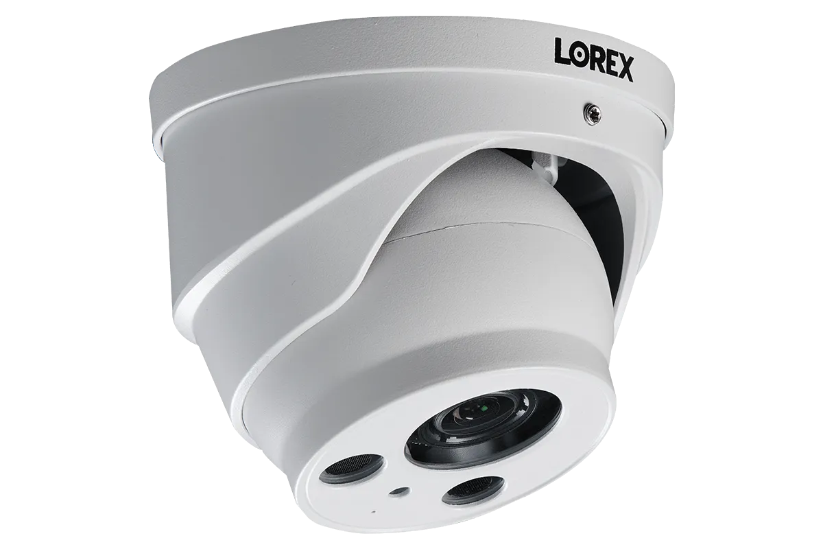 4K Ultra HD Resolution 8MP Motorized Varifocal Outdoor IP Audio Dome 4x Optical Zoom Camera (White)