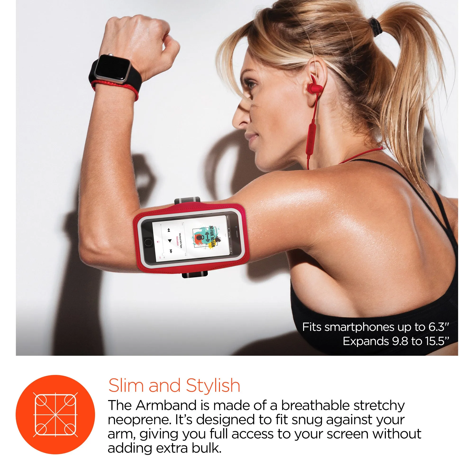 ActiveGear Wireless Earphones   Sport Armband Set