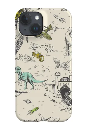 Adventure Toile by Patternstate Phone Case (Beige)