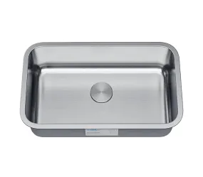 Allora USA - KSN-3018-7 - 30" x 18" x 7" Undermount Single Large Bowl Stainless Steel Kitchen Sink