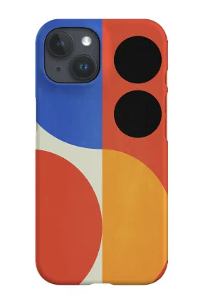 Bauhaus Geometric By Ayeyokp Phone Case (Red)