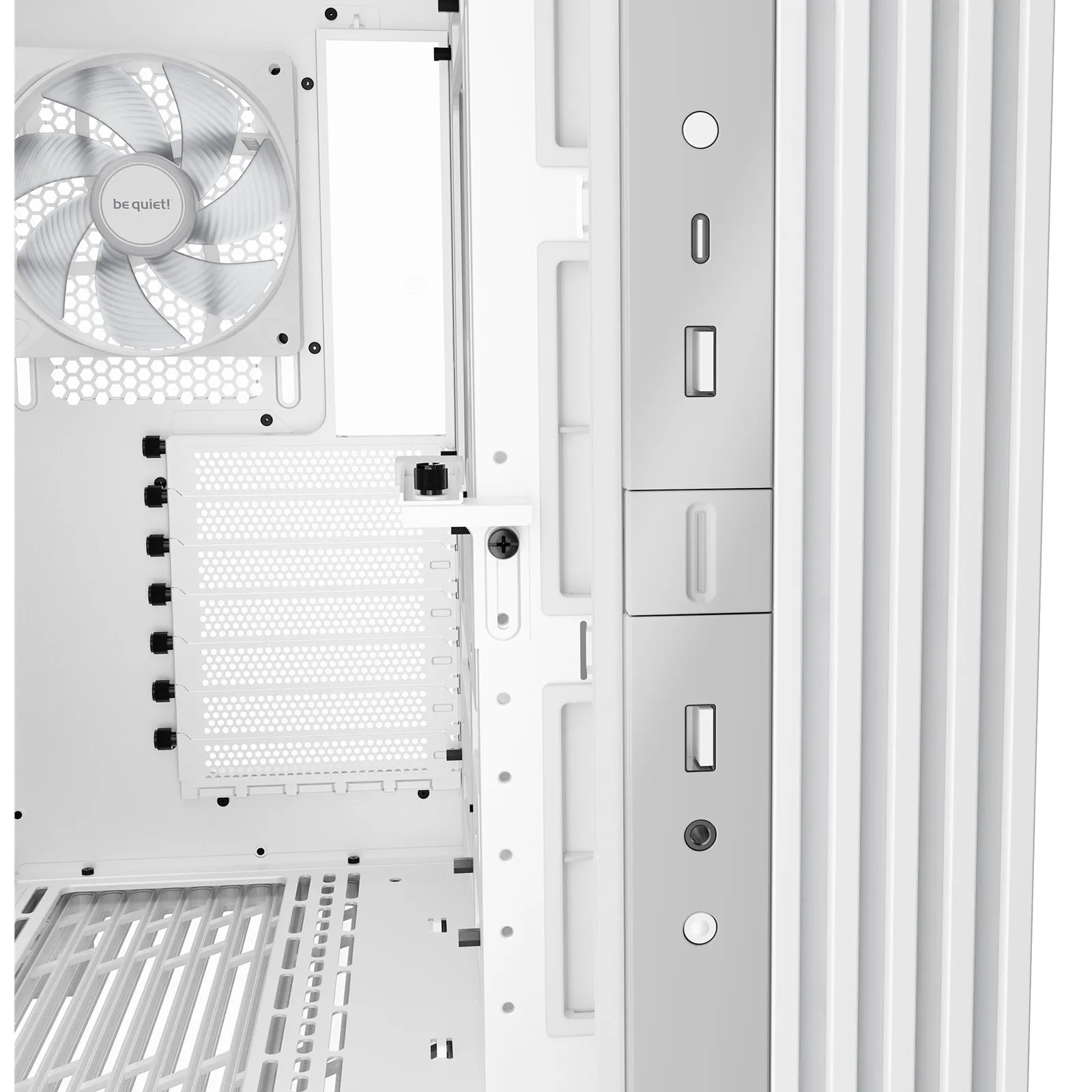 be-quiet! Light Base 600 LX, White, Midi-Tower ATX Case, Massive ARGB LED Strip, Full Windowed Design, 4x Light Wings LX 120mm PWM fans included