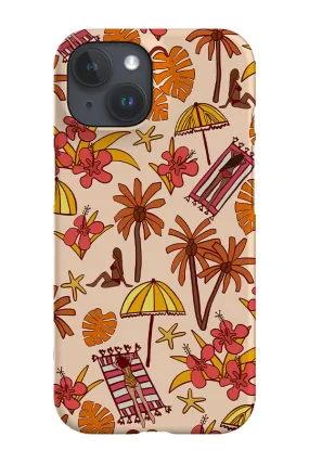 Beach Jungle Colour Phone Case (Peach)