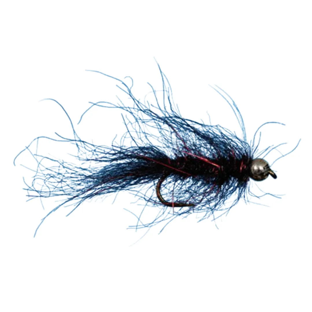 Bead Head Simi Seal Leech - Black/Red - Size 10