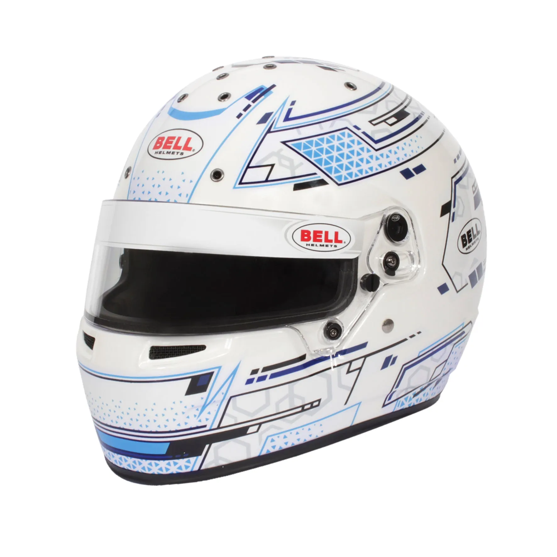 BELL 1310A81 Karting helmet RS7-K STAMINA WHITE/BLUE, K2020, size SML (57 -58)