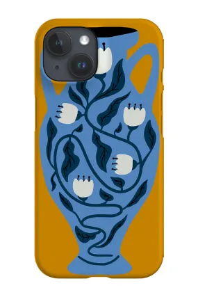 Bohemian Vase Phone Case (Yellow Blue)