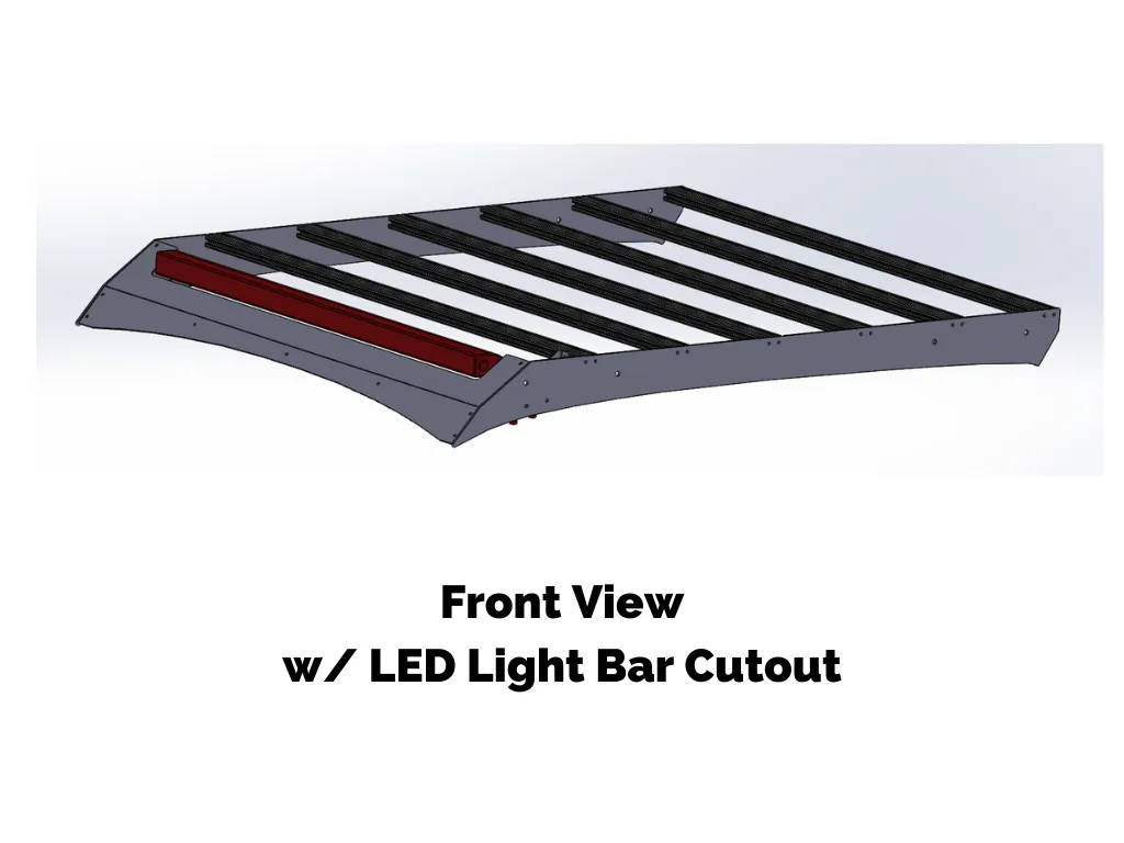 Cali Raised LED Economy Roof Rack For Toyota Tacoma 2005 