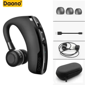 DAONO V9 Handsfree Business Bluetooth Headphone With Mic Voice Control Wireless Bluetooth Headset For Drive Noise Cancelling