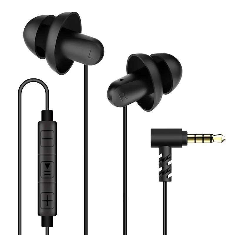 DreamMusic PRO - Hearprotek In-Ear Wired Sleep Earbuds Earphones with Mic