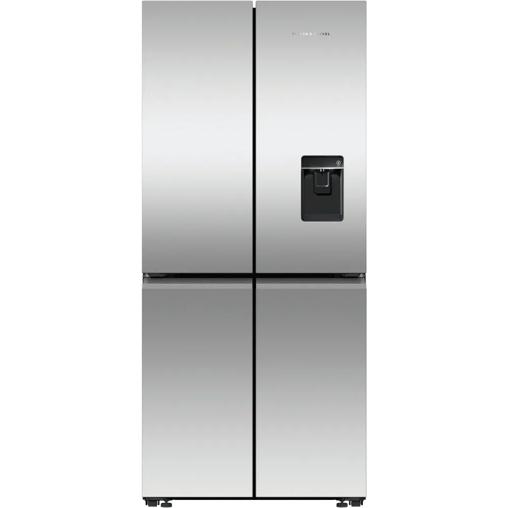 Fisher and Paykel RF500QNUX1 Series 7 Freestanding Plumbed-In American Fridge Freezer Stainless Steel