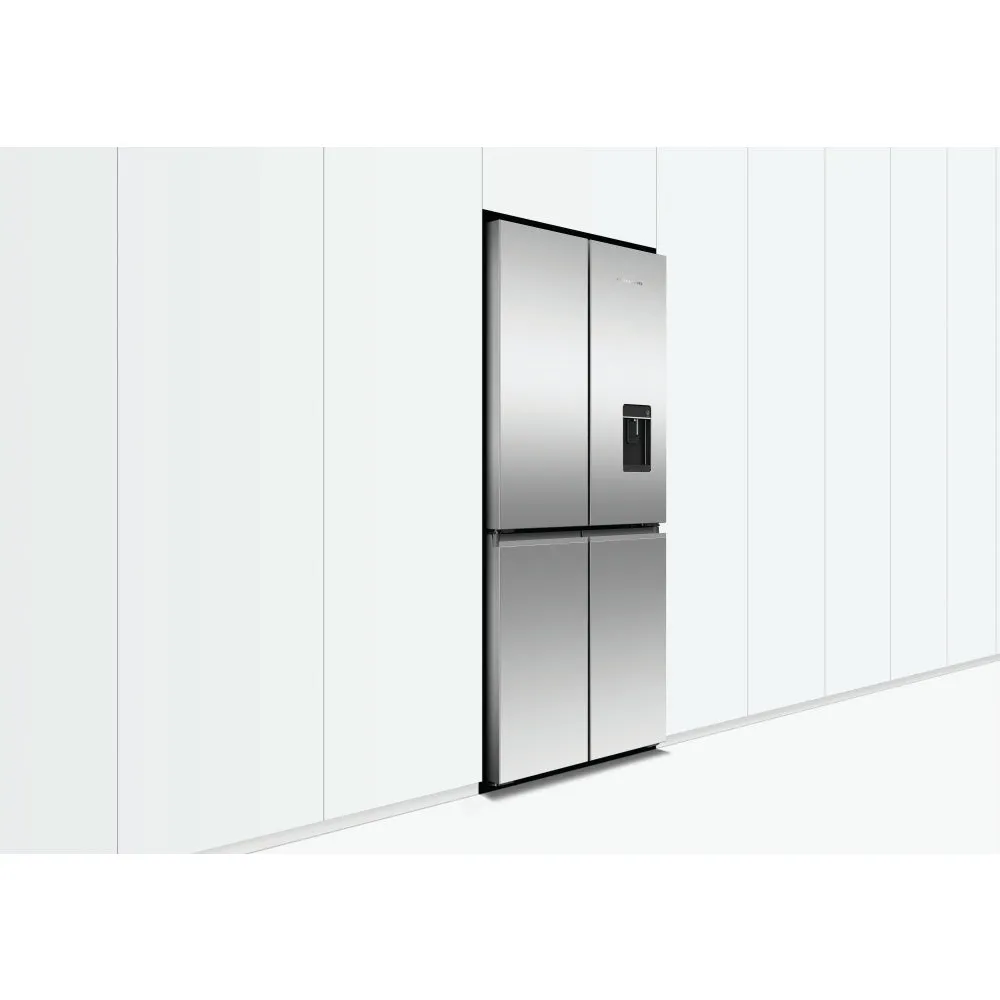 Fisher and Paykel RF500QNUX1 Series 7 Freestanding Plumbed-In American Fridge Freezer Stainless Steel