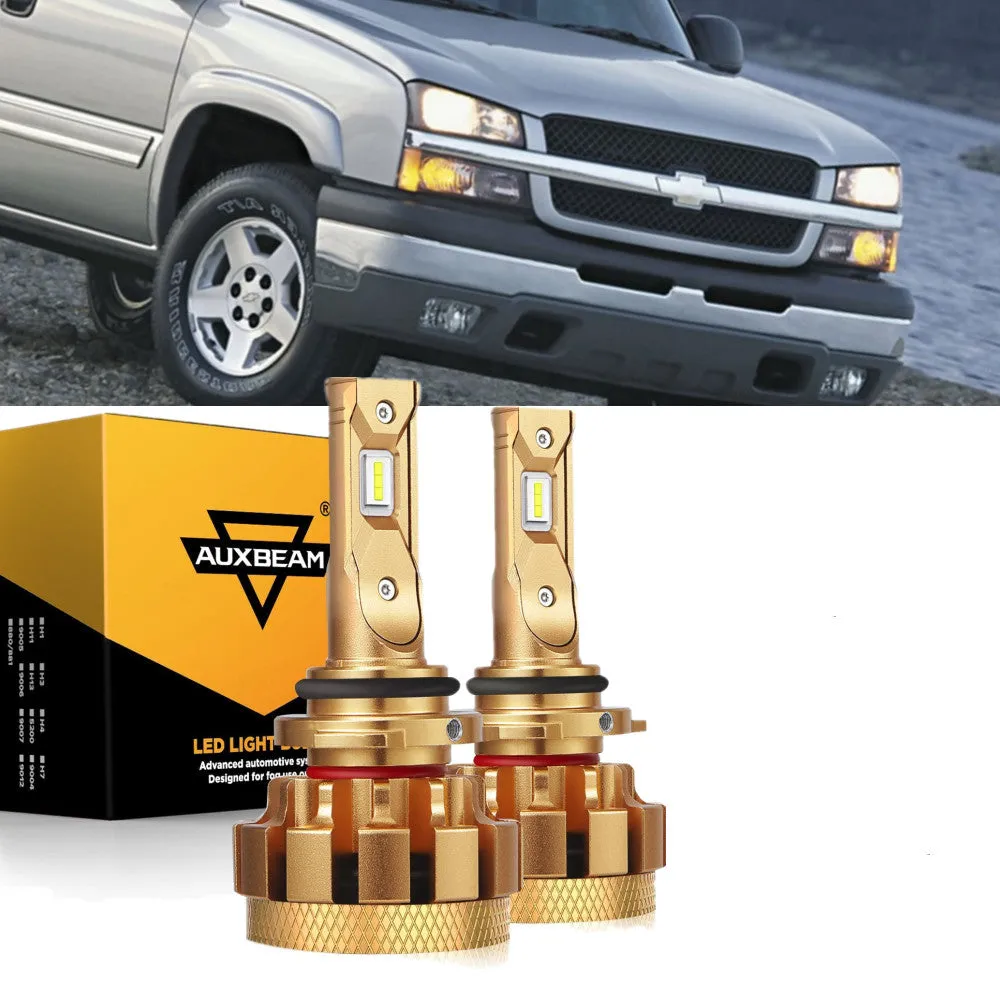 For 2003-2004 Chevrolet Silverado 2500 F-16 Plus Series Built-in Canbus Automotive Grade 14000LM LED Light Bulbs High Low Beam Bundle