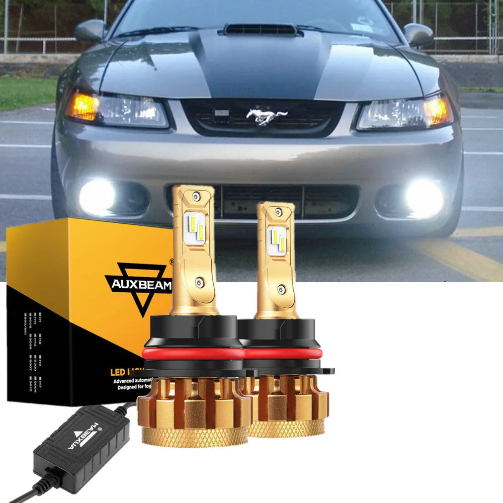 For 2003-2004 Ford Mustang SVT COBRA F-16 Plus Series Built-in Canbus Automotive Grade 14000LM LED Light Bulbs High Low Beam Bundle