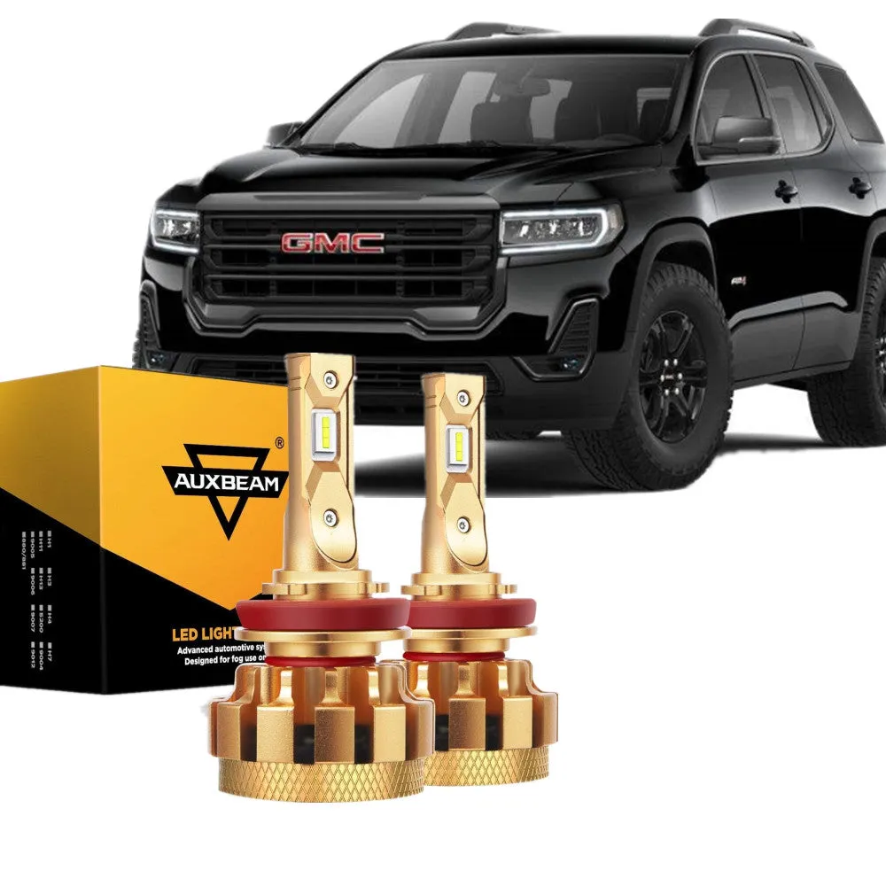 For 2007-2012 GMC Acadia F-16 Plus Series Built-in Canbus Automotive Grade 14000LM LED Light Bulbs High Low Beam Bundle