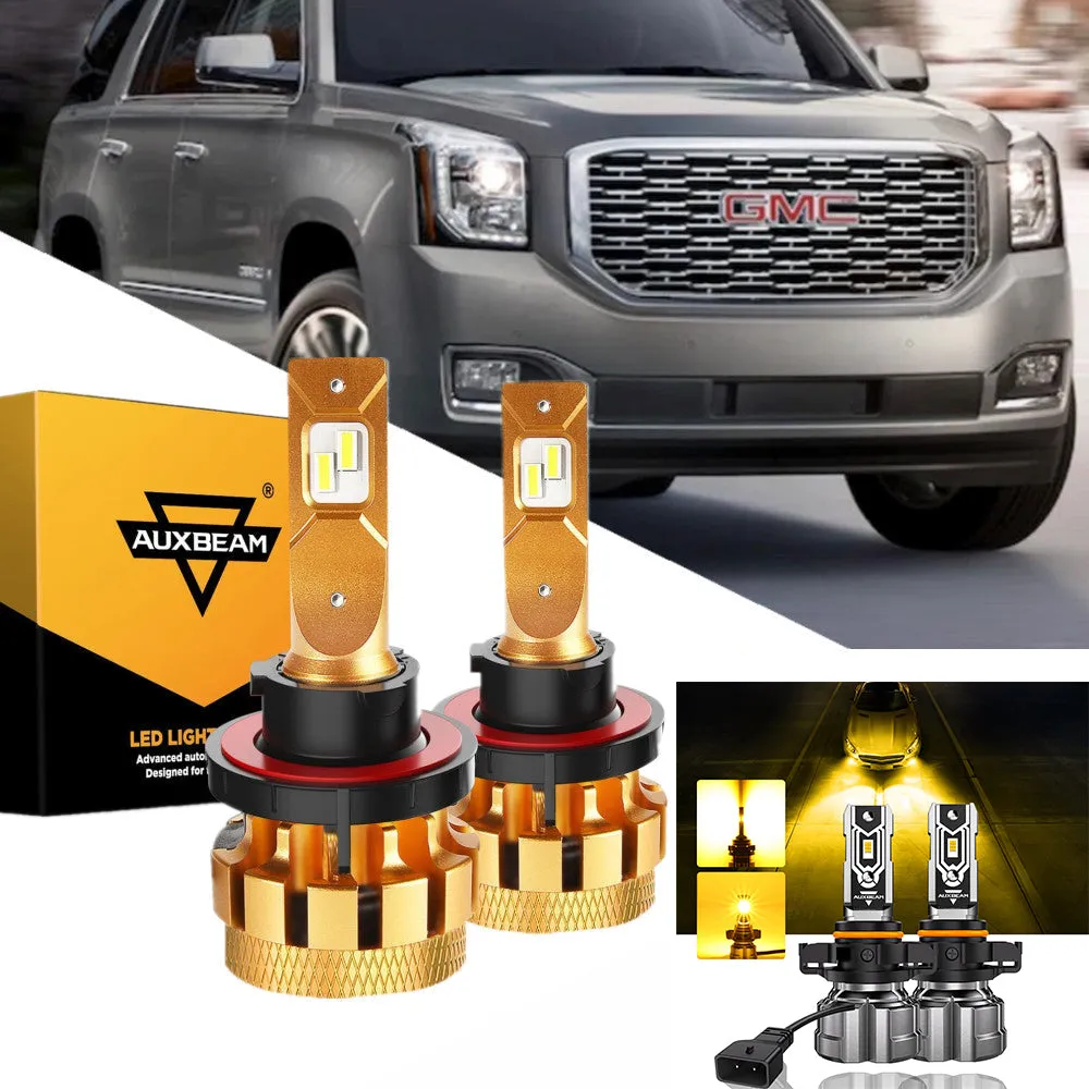 For 2007-2014 Yukon XL 1500 F-16 Plus Series Built-in Canbus Automotive Grade 14000LM LED Light Bulbs High Low Beam Bundle