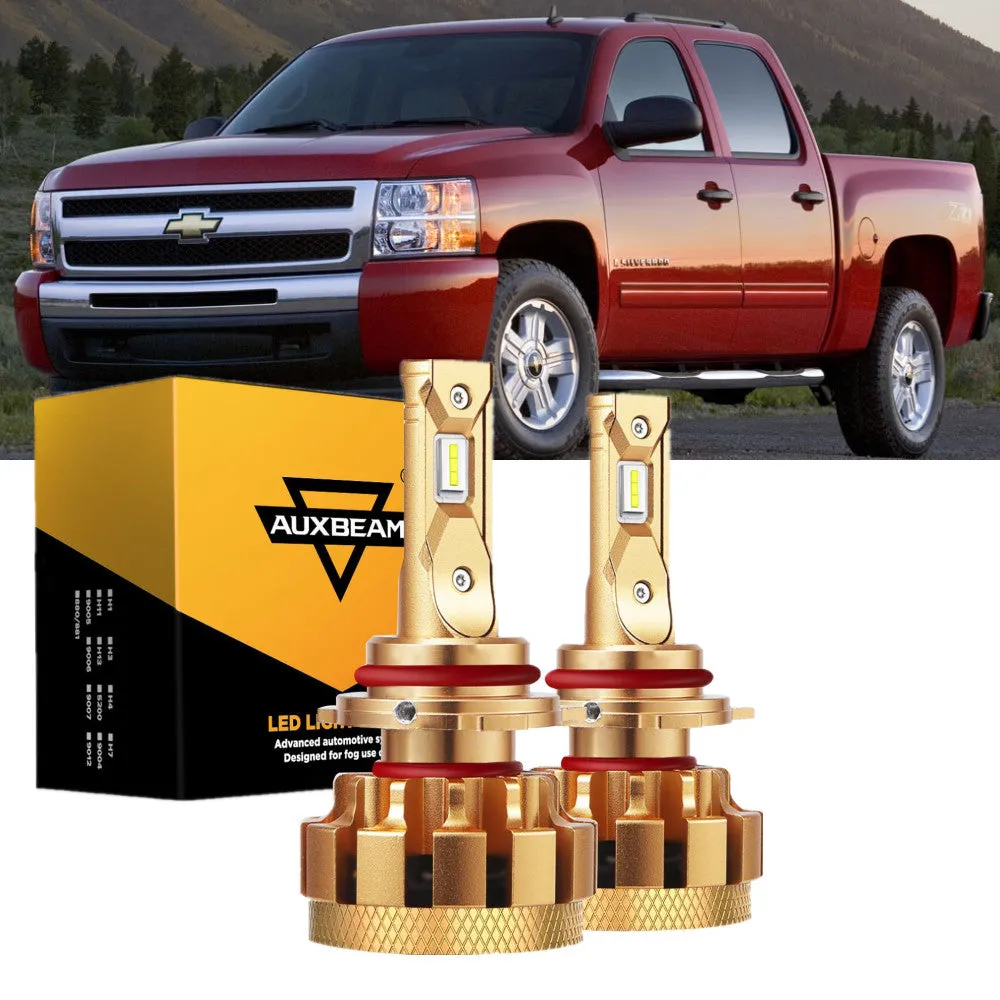 For 2007-2015 Chevrolet Silverado 1500 F-16 Plus Series Built-in Canbus Automotive Grade 14000LM LED Light Bulbs High Low Beam Bundle