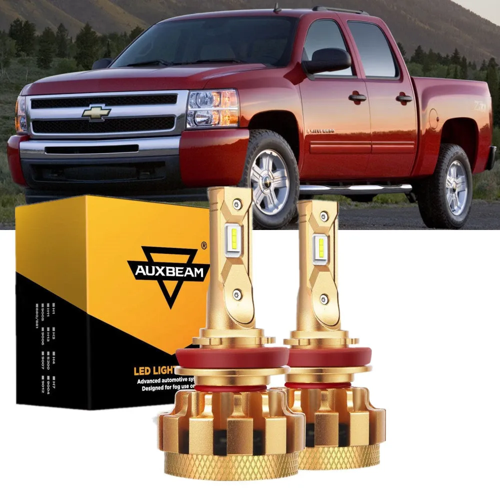 For 2007-2015 Chevrolet Silverado 1500 F-16 Plus Series Built-in Canbus Automotive Grade 14000LM LED Light Bulbs High Low Beam Bundle