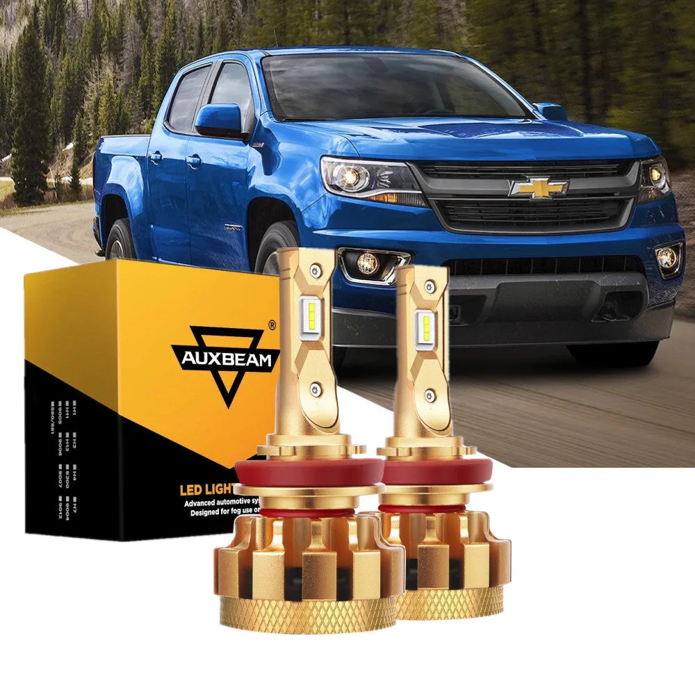 For 2015-2019 Chevrolet Colorado F-16 Plus Series Built-in Canbus Automotive Grade 14000LM LED Light Bulbs High Low Beam Bundle