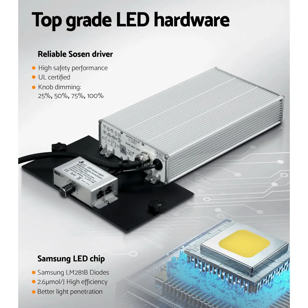 Full Spectrum 7200W LED Grow Light, Samsung Diodes, Greenfingers