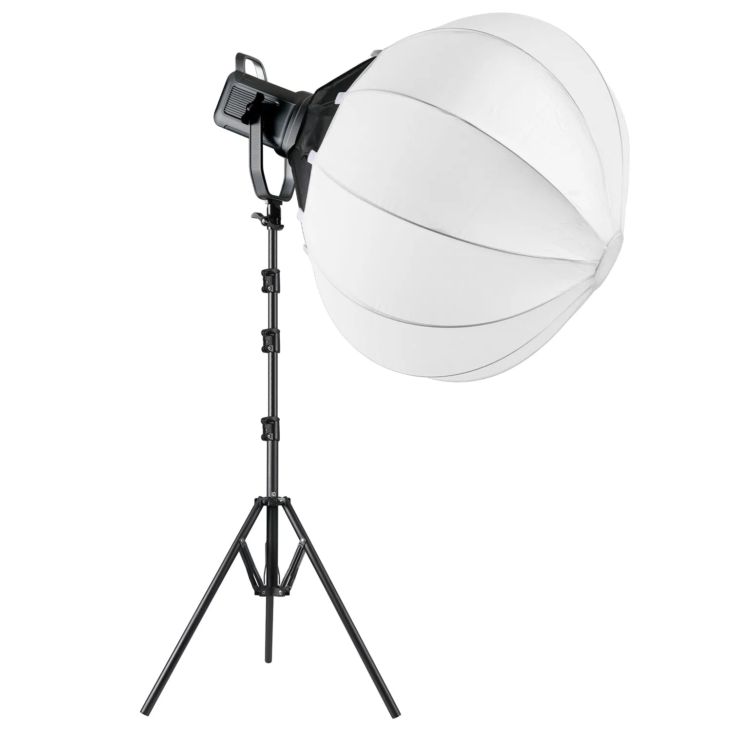 GVM PR150R 150W High Power LED Spotlight Bi-Color & RGB Studio Lighting Kit with Lantern Softbox