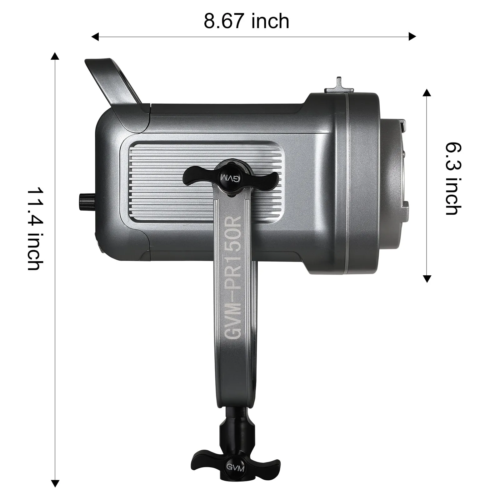 GVM PR150R 150W High Power LED Spotlight Bi-Color & RGB Studio Lighting Kit with Lantern Softbox