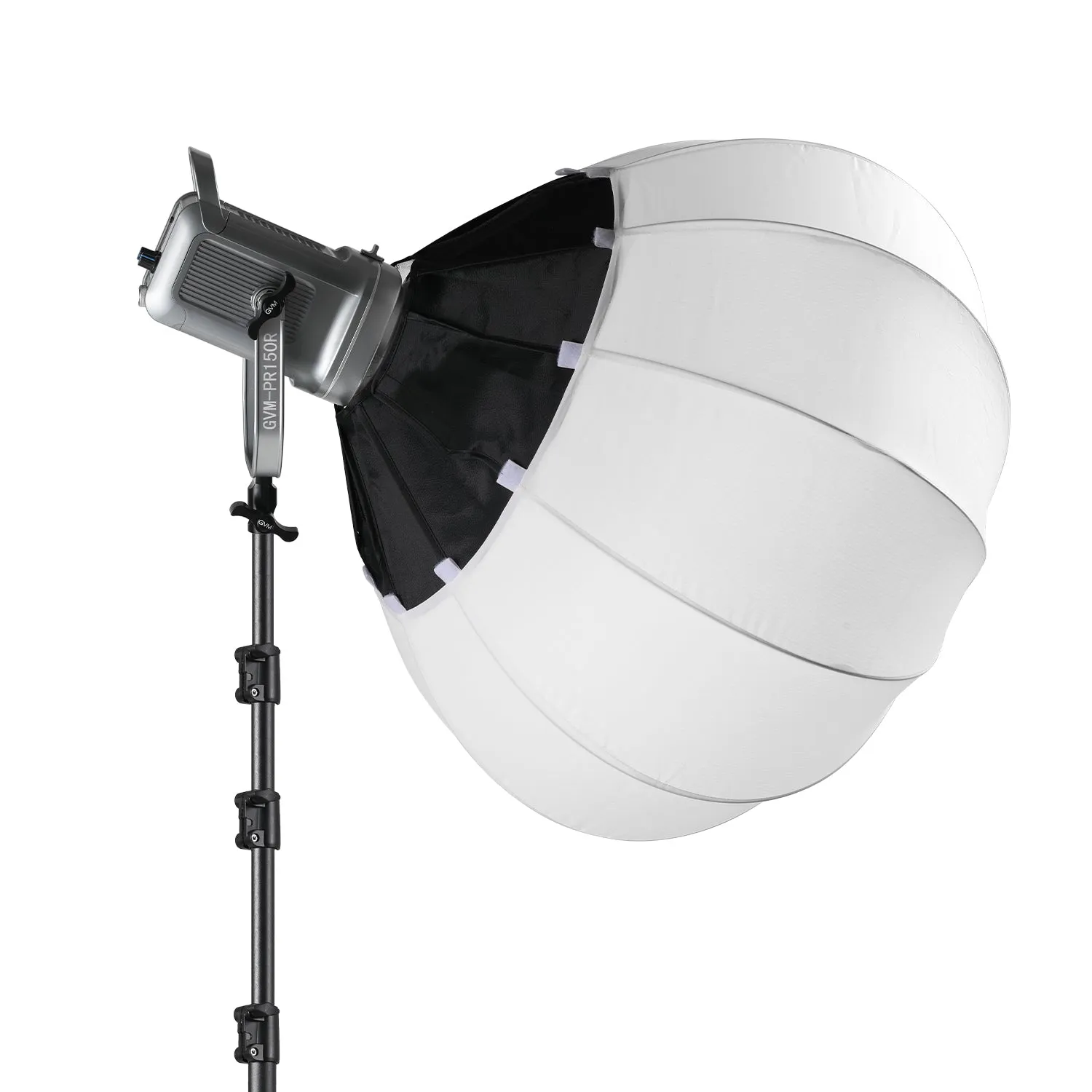 GVM PR150R 150W High Power LED Spotlight Bi-Color & RGB Studio Lighting Kit with Lantern Softbox