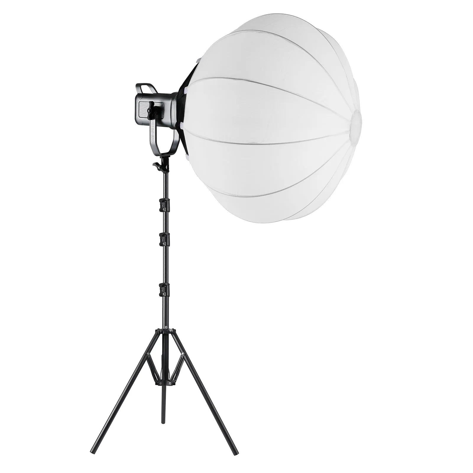 GVM PR150R 150W High Power LED Spotlight Bi-Color & RGB Studio Lighting Kit with Lantern Softbox