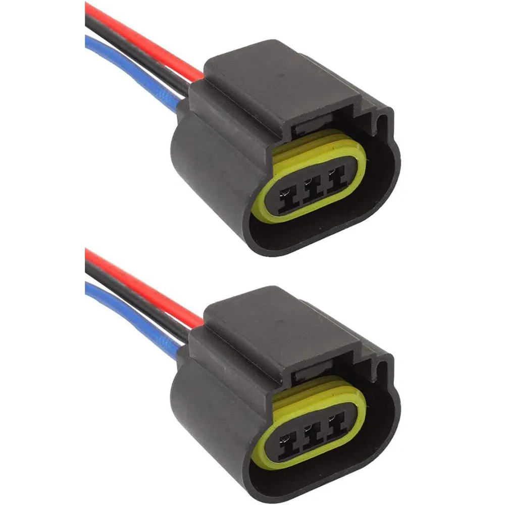 H13 LED Headlight Socket Male & Female Adapter Wiring Harness Connector for Headlight/Fog Light 2pcs/Set