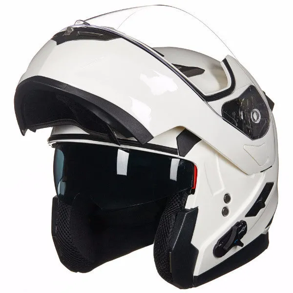 ILM Bluetooth Integrated Modular Flip up Full Face Motorcycle Helmet Model 953