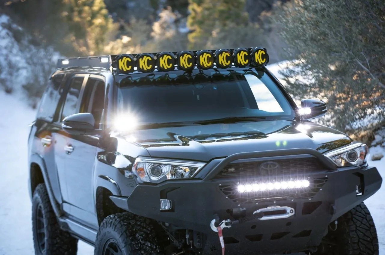 KC Hilites M-Rack 50" Gravity® LED Pro6 Roof Rack System - Side Blackout Plates - 2010-2019 4Runner