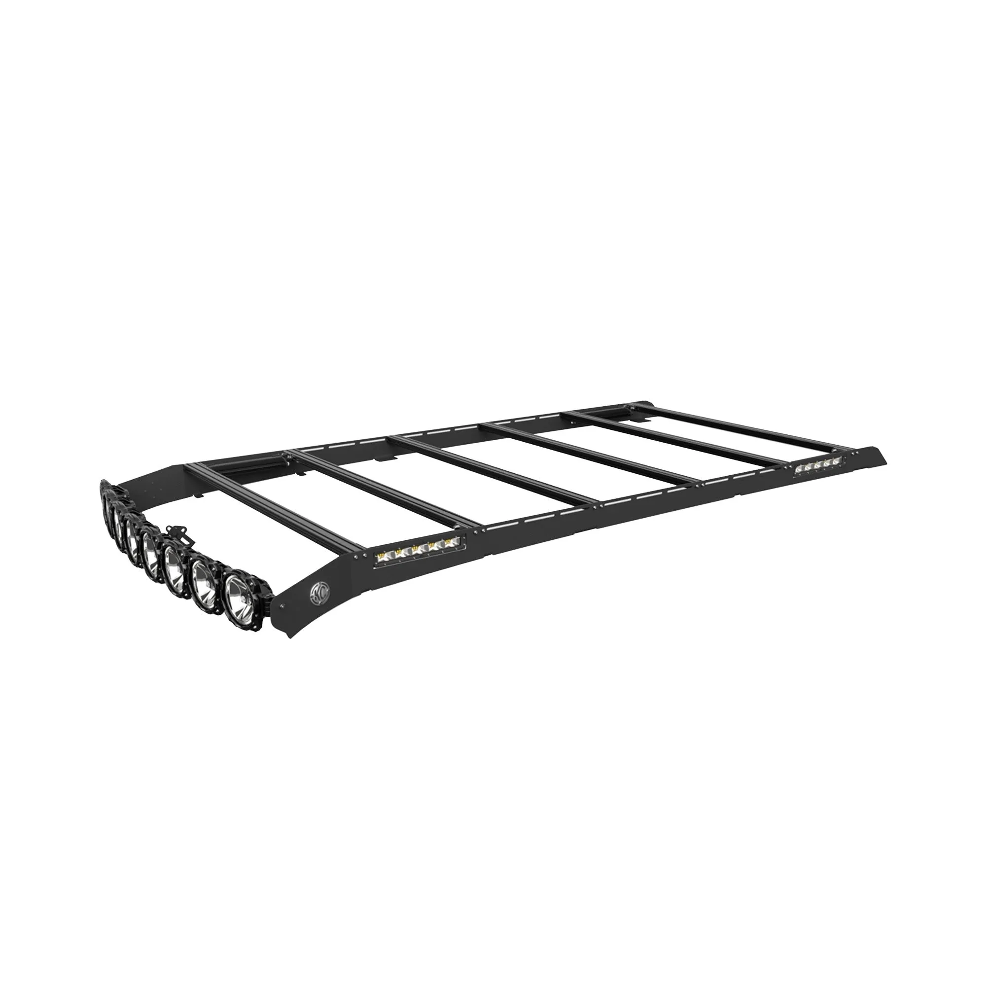 KC Hilites M-Rack 50" Gravity® LED Pro6 Roof Rack System - Side Blackout Plates - 2010-2019 4Runner