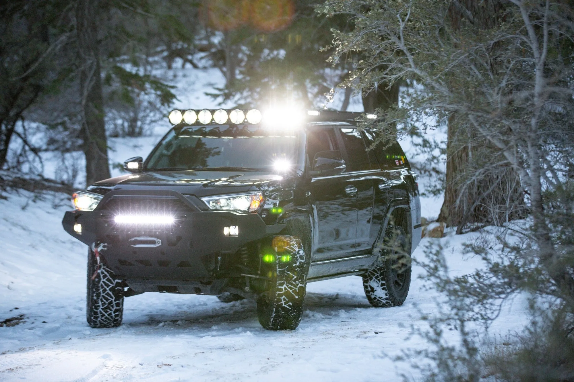 KC Hilites M-Rack 50" Gravity® LED Pro6 Roof Rack System - Side Blackout Plates - 2010-2019 4Runner