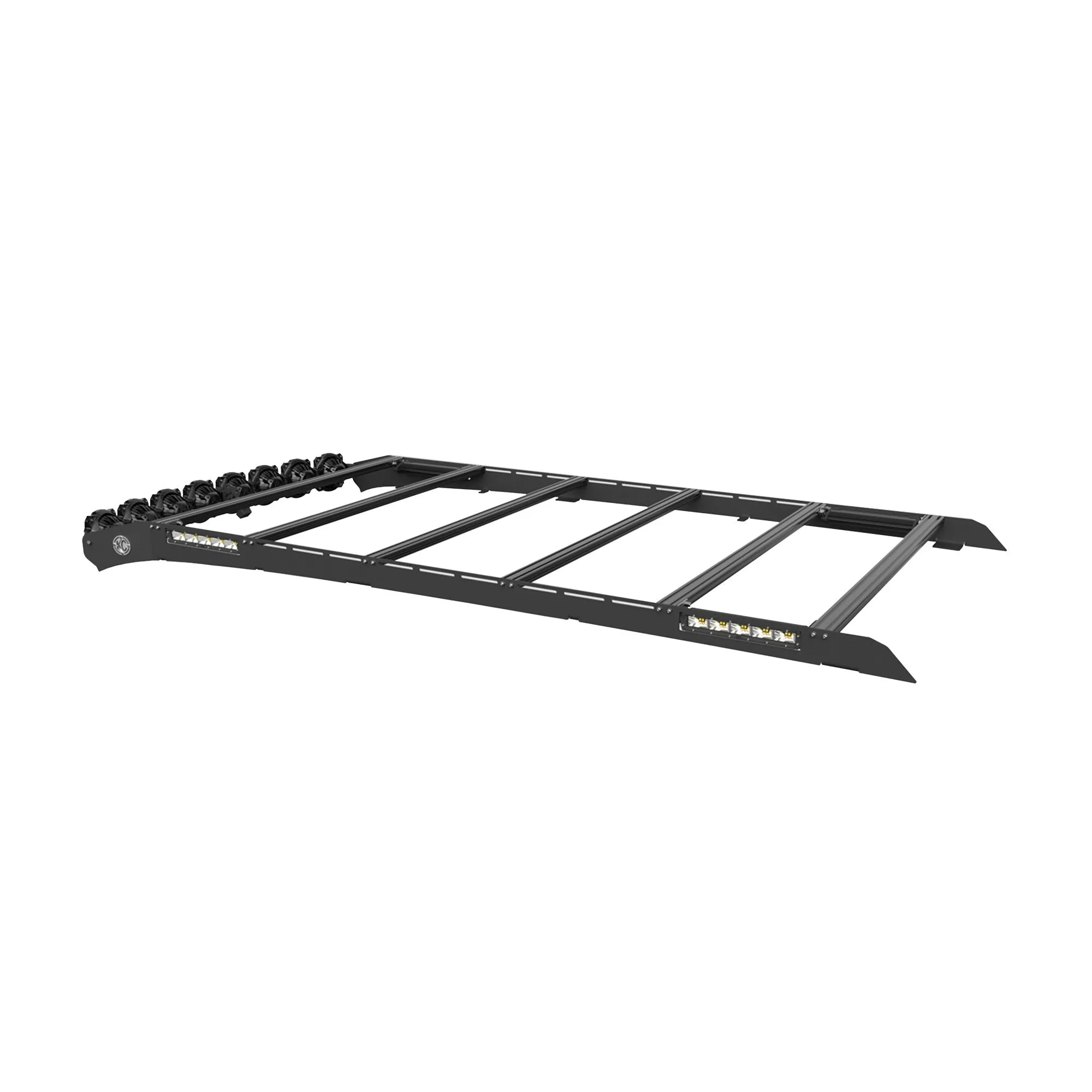 KC Hilites M-Rack 50" Gravity® LED Pro6 Roof Rack System - Side Blackout Plates - 2010-2019 4Runner