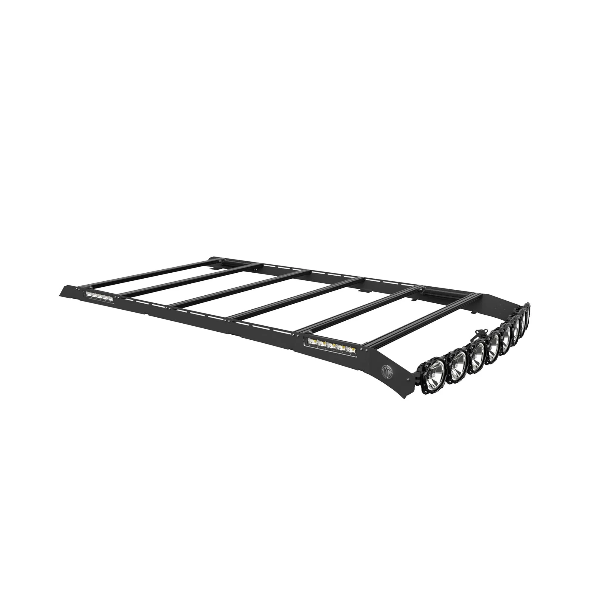 KC Hilites M-Rack 50" Gravity® LED Pro6 Roof Rack System - Side Blackout Plates - 2010-2019 4Runner