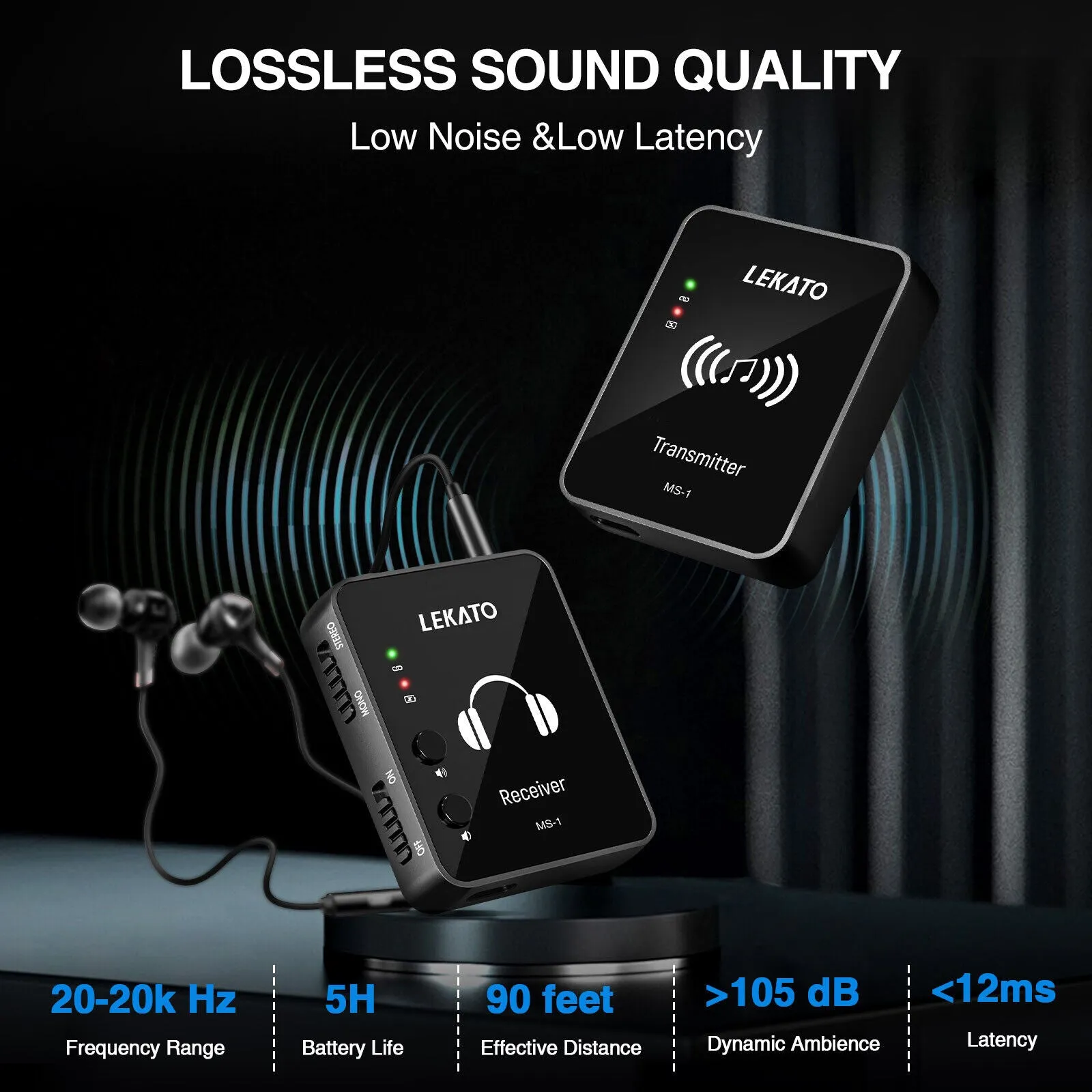 LEKATO MS-1 Wireless in-Ear Monitor System