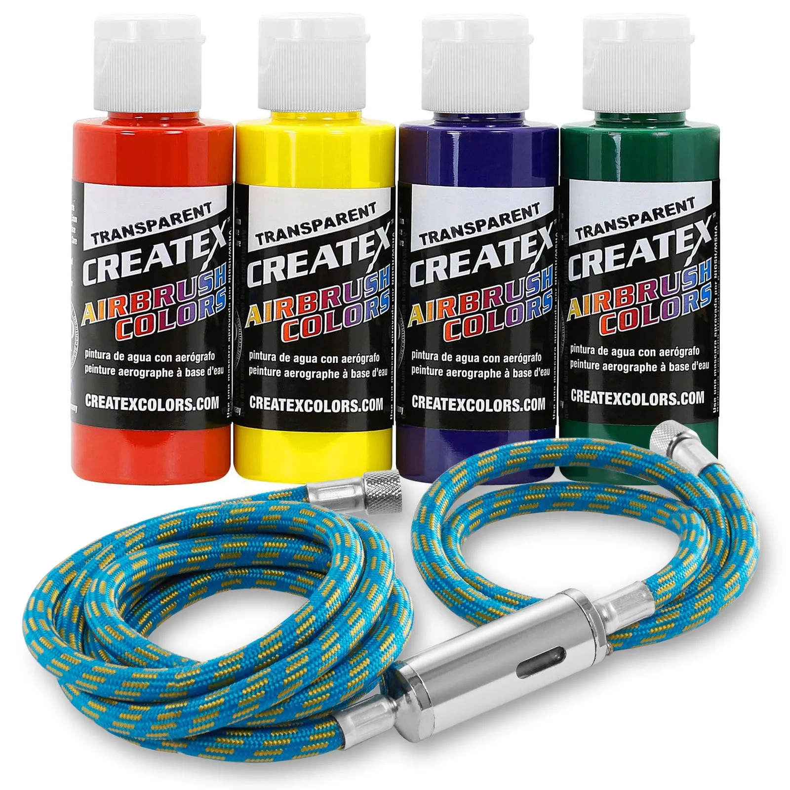 Multi-Purpose Single-Action Airbrush & Compressor & Createx Paints