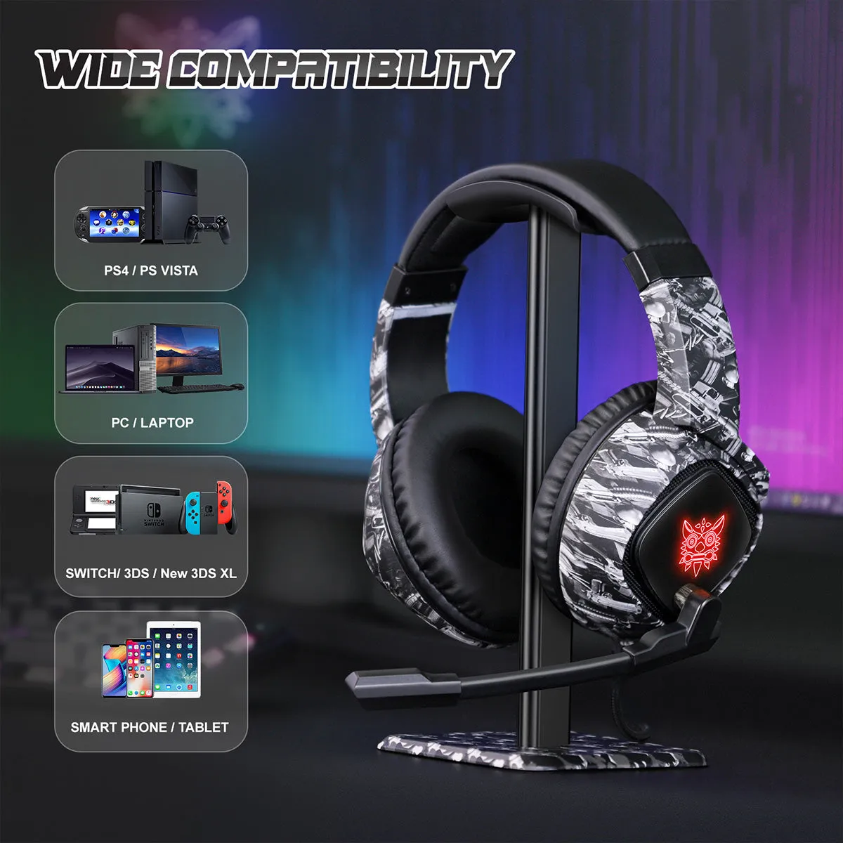 ONIKUMA K19 RGB Wired Gaming Headset