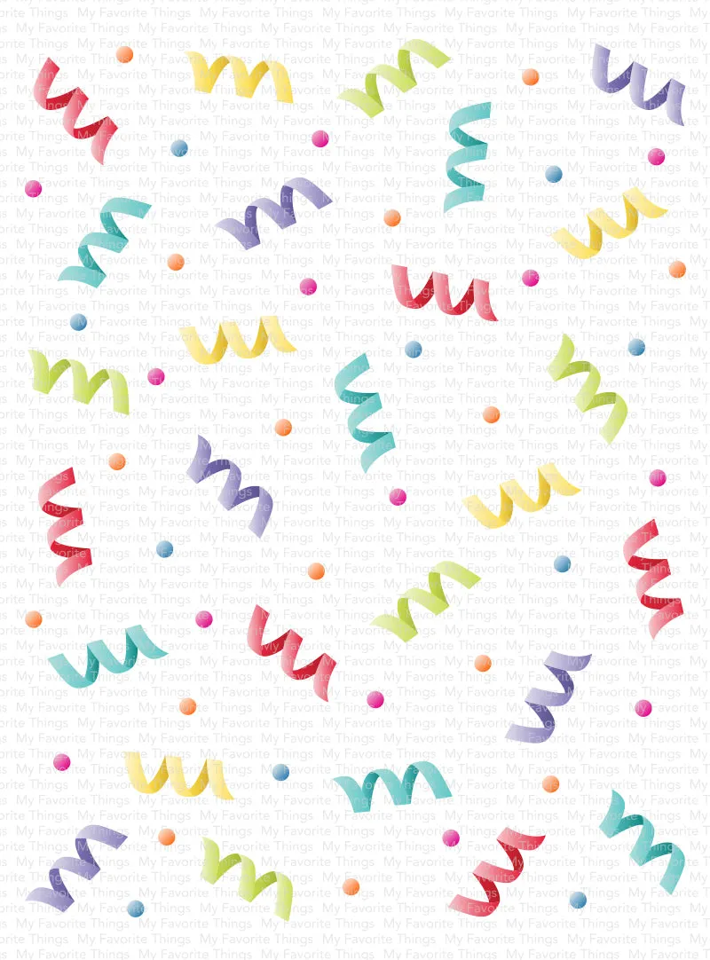 Party Streamers Stencil Set