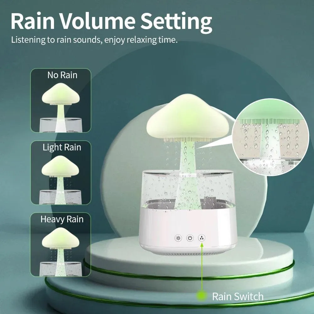 Relax Rain Diffuser Humidifier Raindrop Aromatherapy Machine Colorful